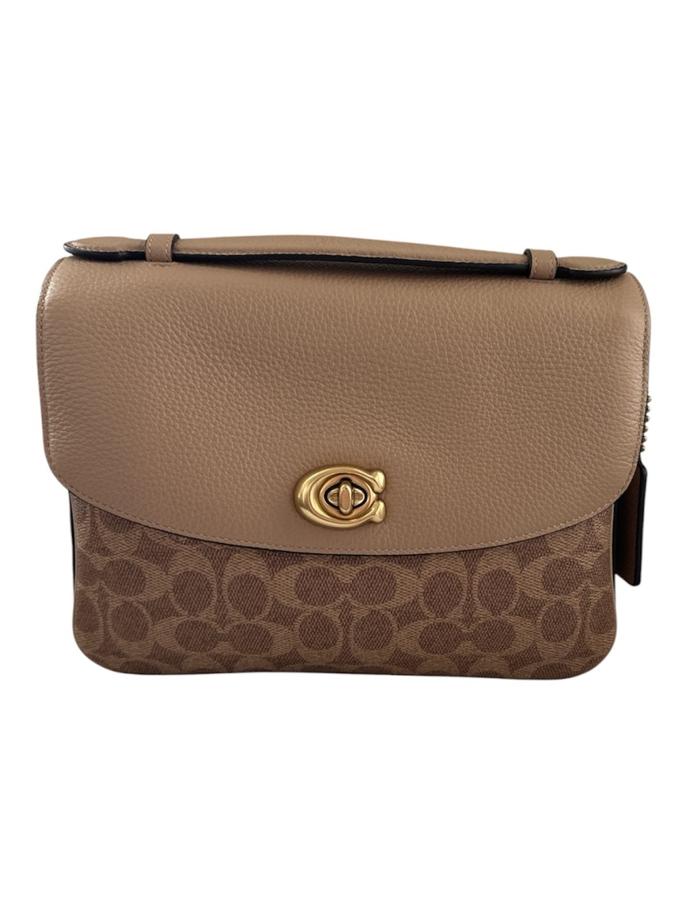 NWOT- Coach Taupe Signature Cassie Bag Taupe